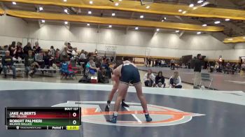 141 lbs Cons. Round 4 - Jake Alberts, Thiel College vs Robert Palmieri, Baldwin Wallace