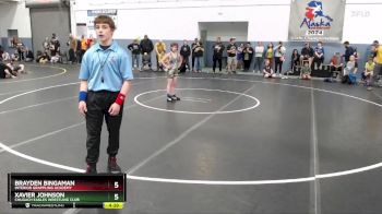 82 lbs Quarterfinal - Brayden Bingaman, Interior Grappling Academy vs Xavier Johnson, Chugach Eagles Wrestling Club