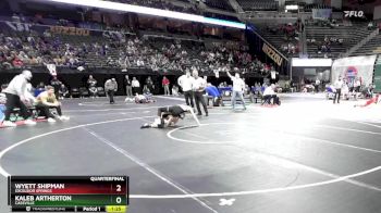 106 Class 2 lbs Quarterfinal - Wyett Shipman, Excelsior Springs vs Kaleb Artherton, Cassville