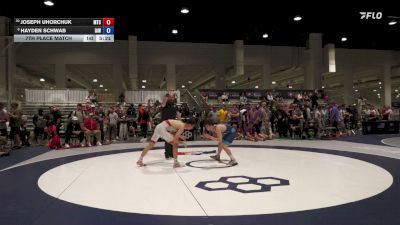 57 kg 7th Place Match - Joseph Uhorchuk, Minion Training Center vs Hayden Schwab, Immortal Athletics WC
