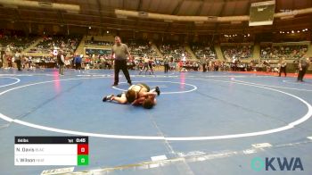 84 lbs Quarterfinal - Nevaeh Davis, Black Fox Wrestling Club vs Isaiah Wilson, Heat