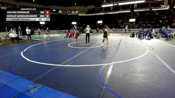 Girls 100 lbs Champ. Round 1 - Aaliyah Gonzalez, Toppenish (Girls) vs Natalie Gonzalez-Baker, Washington (Girls)