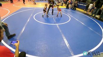 46 lbs Consi Of 8 #2 - Caid Wright, Caney Valley Wrestling vs Nealey Dean, Coweta Tiger Wrestling