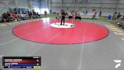 126 lbs Round 1 (6 Team) - Hudson Egeberg, North Dakota Blue vs Gavin Nipper, TEAM NC