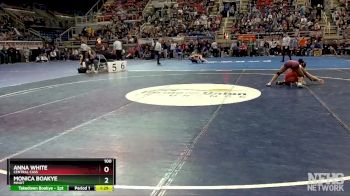 100 lbs Semifinal - Anna White, Central Cass vs Monica Boakye, Minot