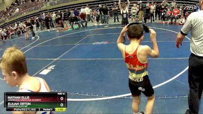 92 lbs Champ. Round 1 - Nathan Ellis, Sanderson Wrestling Academy vs Eliijah Orton, Evanston Elite WC