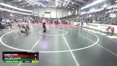 108 lbs Cons. Round 4 - Garret Parks, Troy Area Hs vs Matthew Shafer, Lackawanna Trail Hs