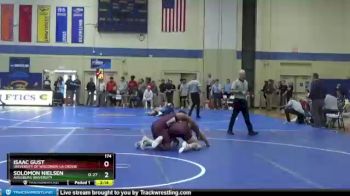 174 lbs Quarterfinal - Isaac Gust, University Of Wisconsin-La Crosse vs Solomon Nielsen, Augsburg University