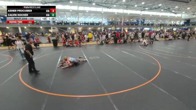 100 lbs Quarterfinal - Asher Procunier, Unattached vs Calvin Kocher, Unattached