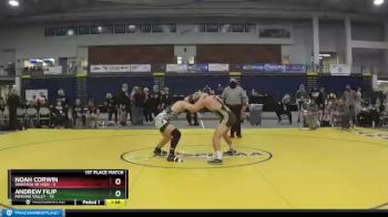 189 lbs Finals (4 Team) - Andrew Filip, Minisink Valley vs Noah Corwin, Wantagh Sr High