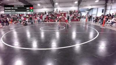124-126 lbs Round 4 - Hayden Cole, Cheyenne East vs Parker `PK` Fox, Natrona County