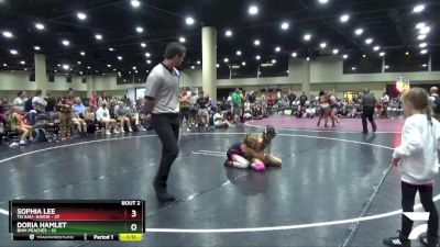 100 lbs Semis (4 Team) - Doria Hamlet, BMM Peaches vs Sophia Lee, TN AAU- Havok