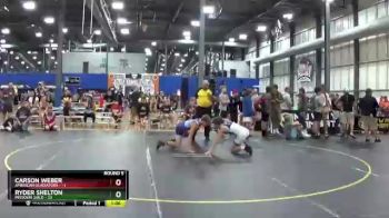 120 lbs Round 5 (6 Team) - Carson Weber, American Gladiators vs Ryder Shelton, Missouri Gold