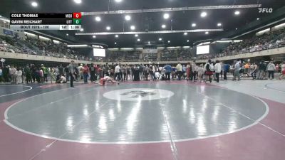 100 lbs Semifinal - Cole Thomas, Middle River vs Gavin Reichart, Littlestown