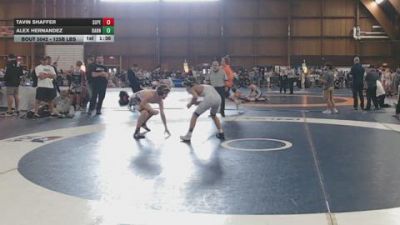125B lbs Rr Rnd 1 - Tavin Shaffer, Superior vs Alex Hernandez, Barn Brothers