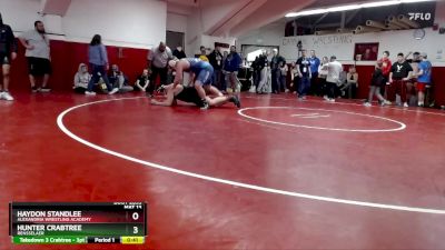 285 lbs Quarterfinal - Hunter Crabtree, Rensselaer vs Haydon Standlee, Alexandria Wrestling Academy