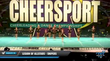 Legion of Allstars - Snipers [2021 L2 Youth - D2 - Small - A Day 1] 2021 CHEERSPORT National Cheerleading Championship