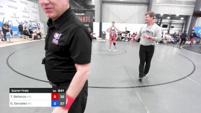 89 kg Quarterfinal - Tucker Bellanca, Steller Trained Bane vs Glean Gonzalez, Integrity Wrestling Club