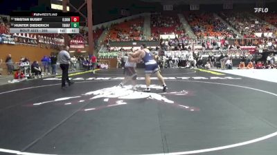 285 lbs Cons. Round 1 - Hunter Diederich, Topeka-Hayden Hs vs Tristan Busby, El Dorado