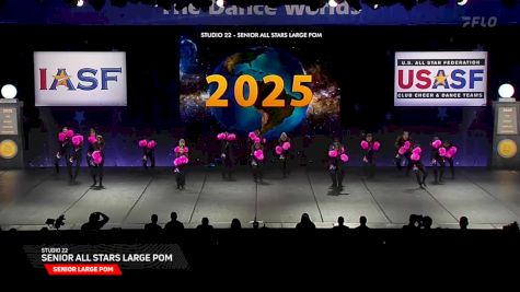 Studio 22 - Senior All Stars Large Pom [2025 Senior Large Pom Finals] 2025 The Dance Worlds