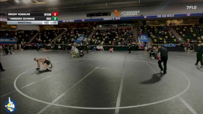 126 lbs Semifinal - Brody Koselke, Chicago (Mt. Carmel) vs Hendrix Schwab, Don Bosco