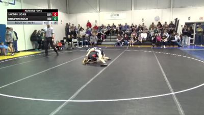 90-91 lbs 1st Place Match - Jacob Lucas, Cedar Falls vs Drayvin Koch, Independence