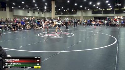 120 lbs Round 3 (4 Team) - Peyton Breaux, Pod Squad vs Micah Swiger, Trojan WA