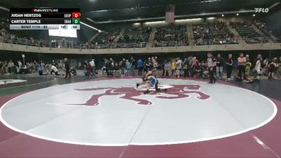 82 lbs Round Of 16 - Judah Hertzog, Coopersburg vs Carter Temple, Cranberry Township