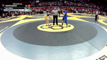 G-125 lbs Quarterfinal - Auston Brown, G-United vs Lila Krull, G-Miamisburg