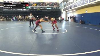141 lbs Champ. Round 1 - Levi Waller, Mt. San Antonio College vs Alexander Lopez, Sacramento City College