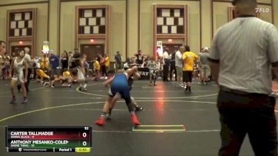 92 lbs Round 1 (6 Team) - Anthony Mesanko-Coleman, Shore Thing vs Carter Tallmadge, SVRWC Black