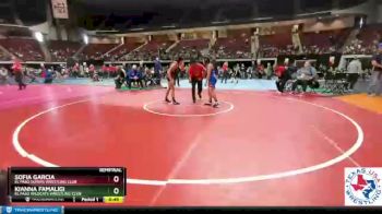 100 lbs Semifinal - Sofia Garcia, El Paso Supers Wrestling Club vs Kianna Famaligi, El Paso Wildcats Wrestling Club