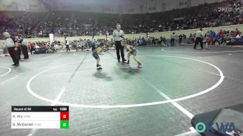 60 lbs Round Of 32 - Knight Hix, Hennessey Takedown Club vs Sawyer McDaniel, Newcastle Youth Wrestling