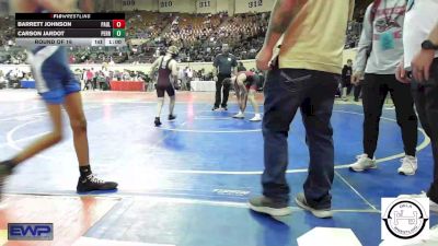 100 lbs Consi Of 16 #1 - Barrett Johnson, Pauls Valley Panther Pinners vs Carson Jardot, Perry