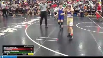 71 lbs Quarterfinal - Gunner Davidson, Chillicothe vs Graham Powell, Mechanicsburg