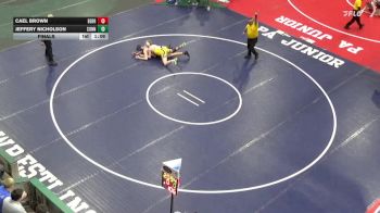 147 lbs Final - Cael Brown, Derry Area vs Jeffery Nicholson, Connellsville