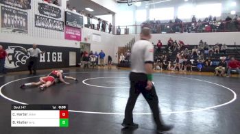 132 lbs Consi Of 4 - Cael Harter, Annville Cleona vs Brock Kistler, Wyomissing