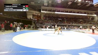 140 lbs Cons. Round 3 - Faith Lura, Mariposa vs Camilah Fajardo, Tokay