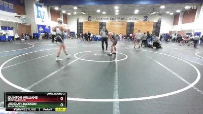 157 lbs Cons. Round 2 - Jedidiah Jackson, Rim Of The World vs Quinton Williams, Crespi Carmelite