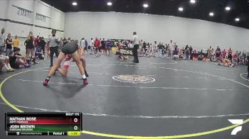 130 lbs Semifinal - Josh Brown, Carolina Reapers vs Nathan Rose, Dirty Merkles