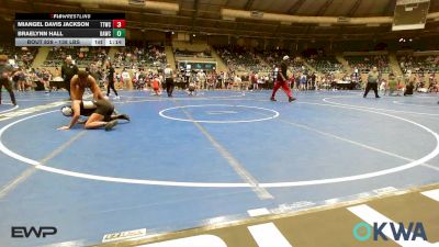 138 lbs Quarterfinal - Miangel Davis Jackson, Team Tulsa Wrestling Club vs Braelynn Hall, Broken Arrow Wrestling Club