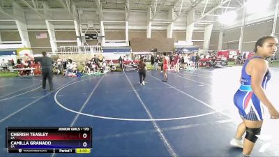 170 lbs Cons. Semi - Cherish Teasley, CA vs Camilla Granado, CA