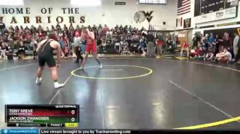 195 lbs Quarterfinal - Tony Greve, South Winneshiek vs Jackson Zwanziger, Nashua-Plainfield