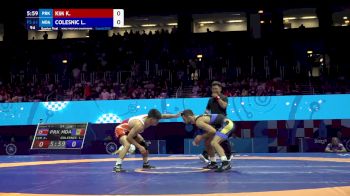 61 kg 1/4 Final - Kum Hyok Kim, North Korea vs Leomid Colesnic, Moldova