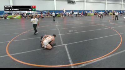 132 lbs Cons. Round 5 - Max Ohl, Unattached vs Colton Russell, Pursuit Wrestling