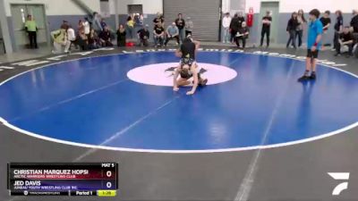 114 lbs Round 1 - Christian Marquez Hopson, Arctic Warriors Wrestling Club vs Jed Davis, Juneau Youth Wrestling Club Inc.