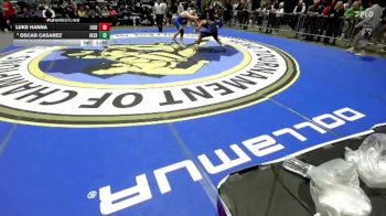 190 lbs Champ. Round 3 - Luke Hanna, Junipero Serra vs Oscar Casarez, Reed