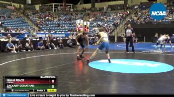 141 lbs Quarterfinal - Zackary Donathan, Tiffin vs Isham Peace, Lander