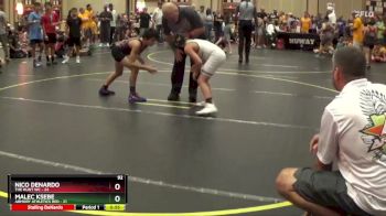 92 lbs Semis & 1st Wrestleback (8 Team) - Malec Ksebe, Armory Athletics Red vs Nico DeNardo, The Hunt WC