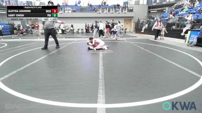 70-80 lbs Rr Rnd 1 - Aleyda Aguirre, Woodward Youth Wrestling vs Abby Owen, Perry Wrestling Academy